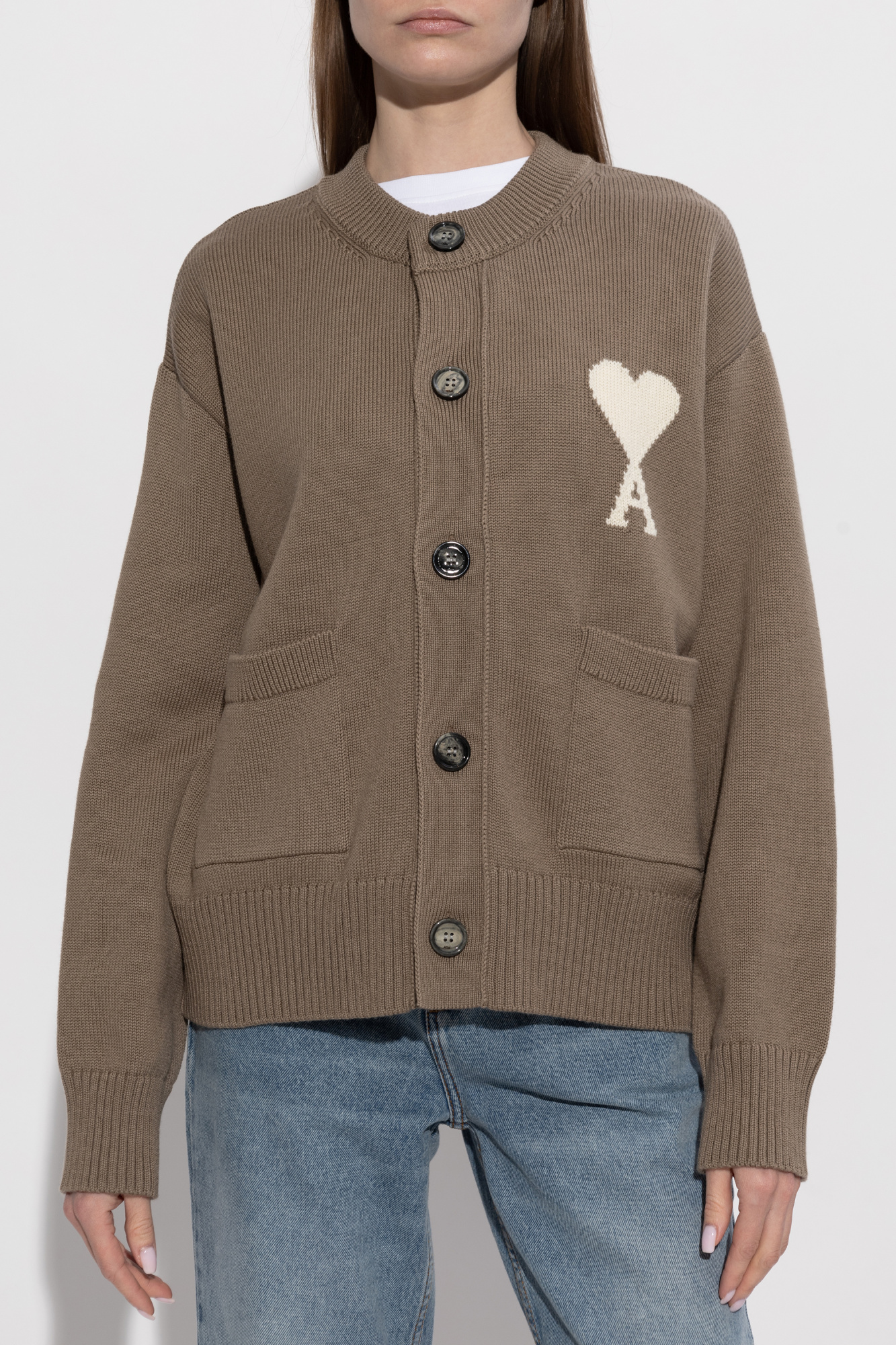 Ami Alexandre Mattiussi Cardigan with pockets | Women's | Vitkac
